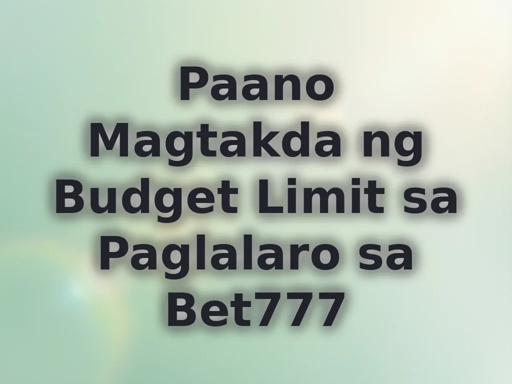 Manage Budget