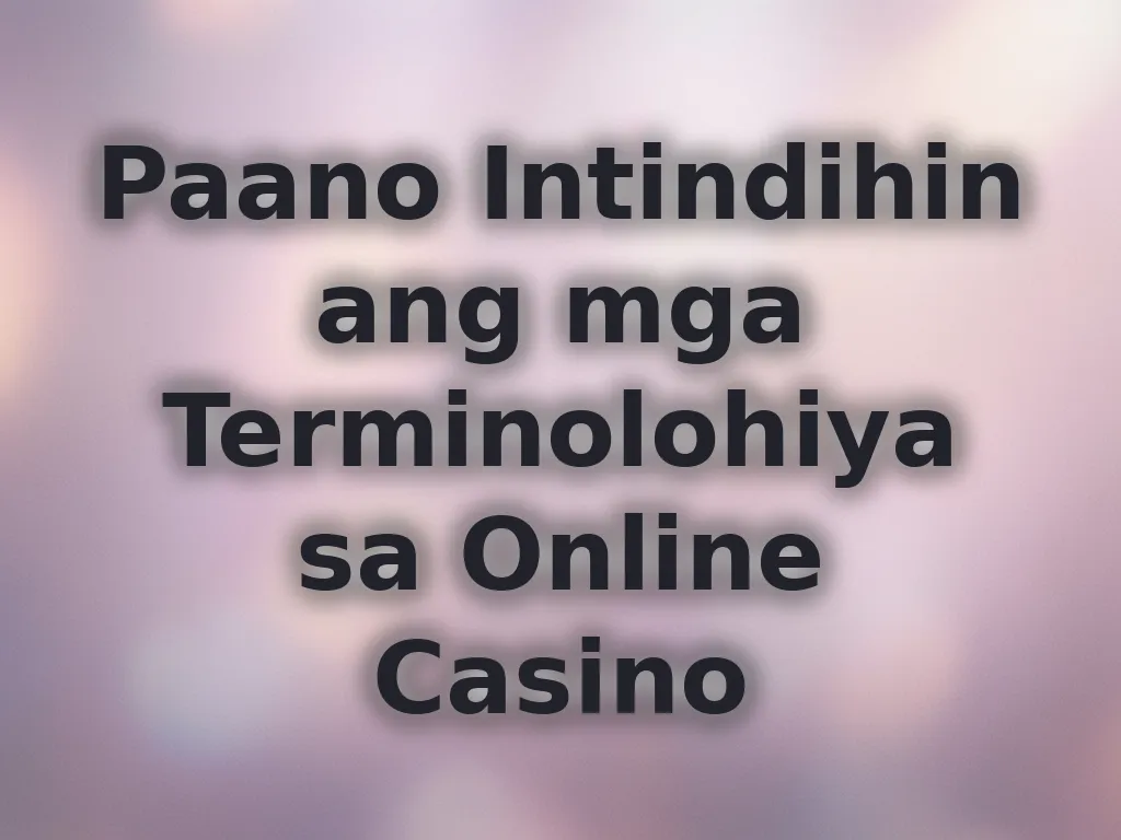 Casino Terms
